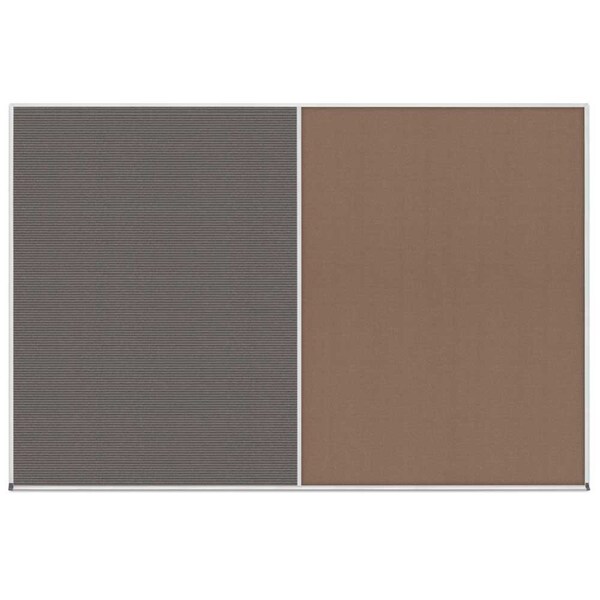 Enclosed Corkboard, 1 Door, 24"x36", 4" Fra